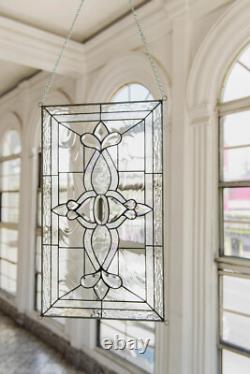 Tiffany Style Stained Glass Window Panel Hand Cut Beveled Pieces ROYAL