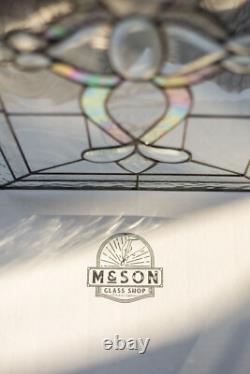 Tiffany Style Stained Glass Window Panel Hand Cut Beveled Pieces ROYAL