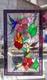 Tiffany Style Stained Glass Window Panel RV Clear Beveled Diamond Victorian