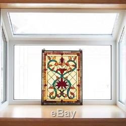 Tiffany Style Stained Glass Window Panel Suncatcher Classic Victorian Theme 24
