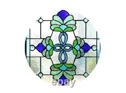 Tiffany Style Stained Glass Window Panels 15 Inch Wide by 26 Inch Height Tran Tiffany Style Stained Glass Window Panels 15 Inch Wide by 26 Inch Height Tran