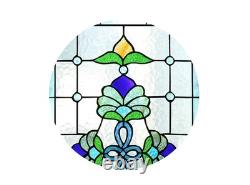 Tiffany Style Stained Glass Window Panels 15 Inch Wide by 26 Inch Height Tran Tiffany Style Stained Glass Window Panels 15 Inch Wide by 26 Inch Height Tran
