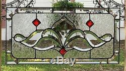 Tiffany Style Victorian Design Stained Glass Window Art Panel Sun Catcher