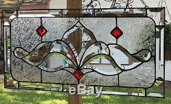 Tiffany Style Victorian Design Stained Glass Window Art Panel Sun Catcher