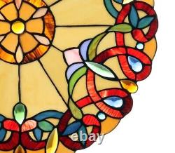 Tiffany Style Victorian Stained Glass Hanging Window Panel Suncatcher Decor