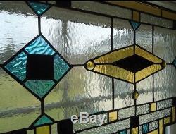 Tiffany Styled Stained Glass Transom Window Suncatcher Panel Valance 27x13