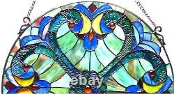 Tiffany-glass Victorian Window Panel 20