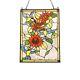Tiffany-style Stained Glass Sunflowers & Birds Window Panel LAST ONE THIS PRICE