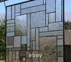 Total Privacy Stained Glass Window Panel-27 1/2 x 20 1/2 HMD-US