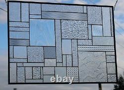 Total Privacy Stained Glass Window Panel-27 1/2 x 20 1/2 HMD-US