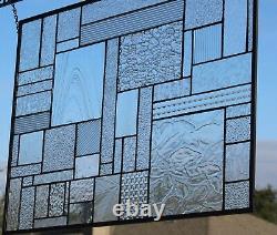 Total Privacy Stained Glass Window Panel-27 1/2 x 20 1/2 HMD-US