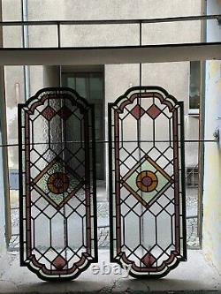 Traditional Hand Made Stained Glass Windows Door Panels Made New Victorian Etc