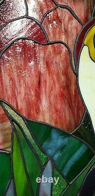 Tulip's-Stained Glass Window Panel-24 3/8 X 20 7/8 HMD-US