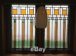 Two Stained Glass Window Panels-Excellent Condition