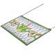 Uimoso Tiffany-Inspired Stained Glass Hanging Panel with Chain, 32 x 17 Inches