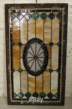 Unique Vintage Stained Glass Window Panel (2115)NS