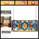 VEVOR Stained Glass Hanging Window Panel, Tiffany Style, 35.1 x 12.9 in