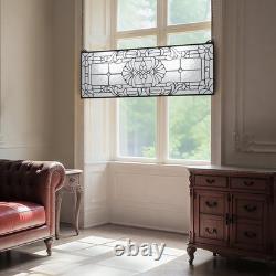 VEVOR Stained Glass Window Panel, 35.2 x 13 Tiffany Style Hanging Transom Wind