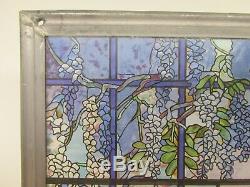 VTG MMA Tiffany Stained Glass Window Panel View of Oyster Bay Museum Modern Art