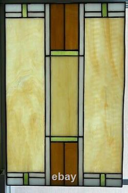 VTG Mission Style MCM Stained Glass Window Panel 17