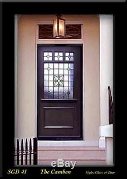 Victoria Exterior Front Door Solid wood & Stained glass panels