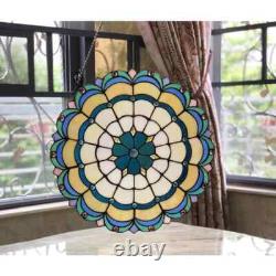 Victorian Design Tiffany Style Hanging Window Panel Stained Glass Suncatcher