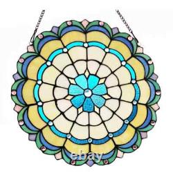 Victorian Design Tiffany Style Hanging Window Panel Stained Glass Suncatcher