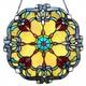 Victorian Design Tiffany-Style Stained Glass Hanging Window Panel Suncatcher 18