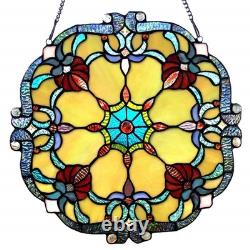 Victorian Design Tiffany-Style Stained Glass Hanging Window Panel Suncatcher 18