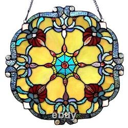 Victorian Design Tiffany-Style Stained Glass Hanging Window Panel Suncatcher 18