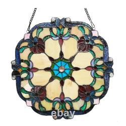Victorian Design Tiffany-Style Stained Glass Hanging Window Panel Suncatcher 18