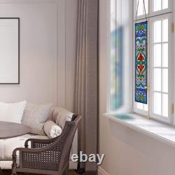 Victorian Stained Glass Fleur De Lis Window Panel