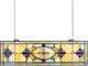 Victorian Stained Glass Window Panel Hanging Transom Suncatcher Decor