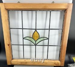 Victorian Stained Glass Window Panel Tulip Style Suncatcher 20x20