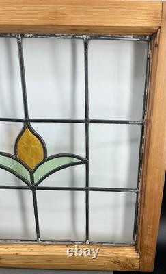 Victorian Stained Glass Window Panel Tulip Style Suncatcher 20x20