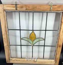 Victorian Stained Glass Window Panel Tulip Style Suncatcher 20x20