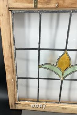 Victorian Stained Glass Window Panel Tulip Style Suncatcher 20x20