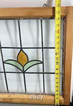 Victorian Stained Glass Window Panel Tulip Style Suncatcher 20x20