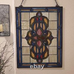 Victorian Style Stained Glass Panel Window Hanging Suncatcher 24