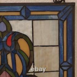 Victorian Style Stained Glass Panel Window Hanging Suncatcher 24