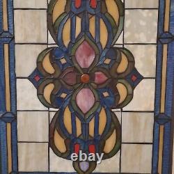 Victorian Style Stained Glass Panel Window Hanging Suncatcher 24