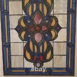 Victorian Style Stained Glass Panel Window Hanging Suncatcher 24