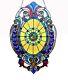 Victorian Tiffany Style Stained Glass Hanging Window Panel Colorful Decor