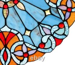 Victorian Tiffany Style Stained Glass Hanging Window Panel Suncatcher