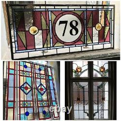 Victorian or contemporary stained glass window door panels, hand made to order