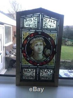 Victorian stained glass panel May Be Able to Post With Board on Both Sides