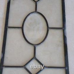 Vintage All Clear stained glass Etched Rose Textured window panel 20 x 10