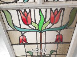 Vintage American Stained Glass Window Panel (2897)NJ