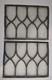 Vintage/Antique Leaded Stained Glass Window Panel Lot Clear/Frosted 13.5x 10.5