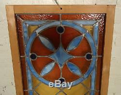 Vintage Antique Stained Glass Panel (1964)NS